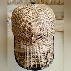 Men's Weatherproof Seagrass woven baseball cap One Size